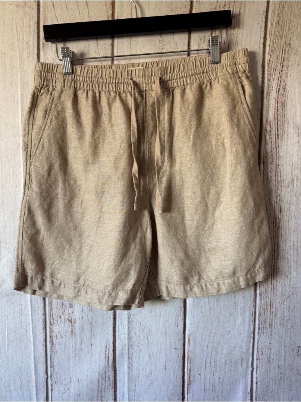 Panama Jack Men's Linen Lyocell Blend Drawstring
Shorts, Tan, Size M